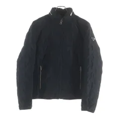PRADA (プラダ) トライアングルロゴプレート キルティング ジップアップジャケット ブラック SGH036のサムネイル