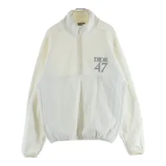 Dior HOMME (ディオールオム) 24SS ロゴ刺繍 スタンドカラー ハーフジップ プルオーバー スウェットトレーナー ホワイト 413J434A0879のサムネイル