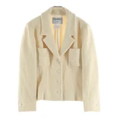CHANEL (シャネル) 02C クルーズ ウールツイード 4B テーラードジャケット アイボリー レディース P18924V10484のサムネイル