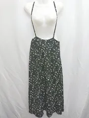 ◇ natural couture ナチュラル 花柄 カジュアル キャミソール ロング ワンピース サイズF ブラック ホワイト レディース P  【1406240020195】のサムネイル