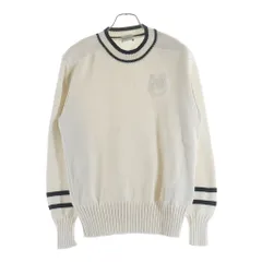 MONCLER (モンクレール) 23AW モノグラムパッチ コットン ニット セーター ホワイト I20919C00002 M1509のサムネイル