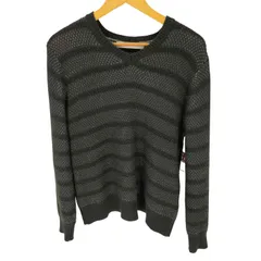 メンズメルローズ MENS MELROSE Vネック アクリル ボーダー セーター メンズ JPN：4 