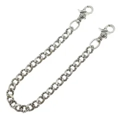 CHROME HEARTS (クロムハーツ) FANCY LONG-T/2クリップロングファンシー ウォレットチェーン シルバー BCA075のサムネイル