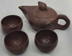 薬石 ミネラル補給 木魚石 健康 急須 小鳥 梅 中国茶器 茶壺 茶杯