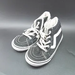 ◇ VANS ヴァンズ キッズ スニーカー サイズ表記なし ブラック ホワイト 男の子 E  【1407020005449】のサムネイル