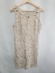 ◇ dazzy store 花柄 レース ひざ丈 ワンピース サイズL ベージュ レディース E  【1407020007795】のサムネイル
