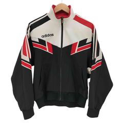 adidas アディダス トラックジャケット ジャージ XO 黒 赤 白 - メルカリ