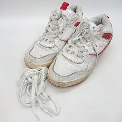 ■ FILA フィラ スニーカー サイズ27 ホワイト レッド メンズ E 【1407020023481】