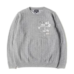【美品】PEARLY GATES パーリー ゲイツ ニット ヘザーグレー サイズ:1(レディース) | 23AW ロゴ ワッペン 刺繍 ウール ニット セーター (055-3270152) | トップス 【メンズ】【中古】のサムネイル
