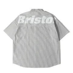 【新品】F.C.Real Bristol エフシーレアルブリストル シャツ ブラック ホワイト 黒白 サイズ:XL | 25SS ビッグロゴ ストライプ バギー 半袖シャツ (BIG LOGO S/S BAGGY SHIRT) | トップス【メンズ】のサムネイル