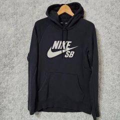 極美品 ナイキ ミシガン大学 ハーフジップカットソー 霜降りブルー系 S
