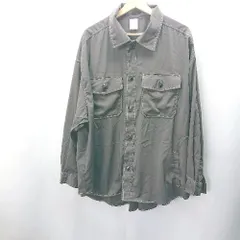 ◇ Casper John キャスパージョン 長袖 シャツ サイズ縦L 横XL ダークブラウン メンズ E  【1407020050555】のサムネイル
