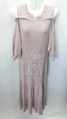 ◇ tocco closet トッコ クローゼット 長袖 ロング丈 ワンピース サイズM ピンク系 レディース E  【1407020061612】