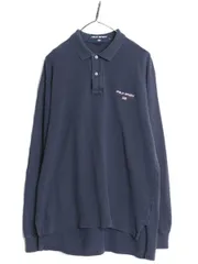 【お得なクーポン配布中!】 90s ポロスポーツ ラルフローレン 鹿の子 長袖 ポロシャツ メンズ L / オールド 長袖シャツ コットン ヘビーウェイト  カットソー シンプル