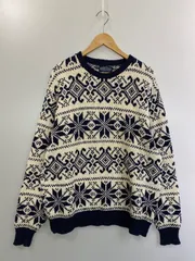 【中古】【メンズ】  LAND'SEND ランズエンド USA製 80S　90S LS NORDIC COTTON KNIT ノルディックコットンニット  【146-250115-ks-26-MIN】