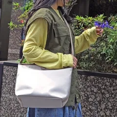トートバッグ ショルダーバッグ 革 付属　 COOCO 撥水ポリ生地xレザー 4549932316132