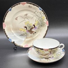 オールドノリタケ 蝶トリオ カップ&ソーサー&ケーキ皿 - メルカリ
