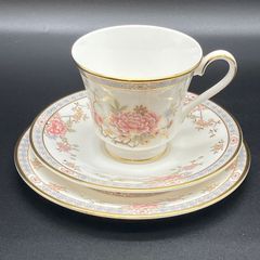 ロイヤルドルトン カントン トリオ セット シノワズリ 金彩 英国