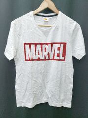 ◇ GU 지유 Marvel Comics 반소매 T 셔츠 컷 소 사이즈 M 화이트 계 남성 P [1407100012077]