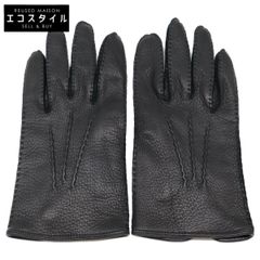 [新品・未使用] 高級逸品！ドイツ製 カーピンチョ革 婦人手袋 ブラック 新品・未使用] 高級逸品！ドイツ製 カーピンチョ革 婦人手袋 ブラック