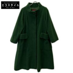 ツモリチサト リバーシブル ウール カシミヤ ノーカラー ロングコート