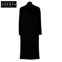 Deuxieme Classe　ドゥーズィエムクラス　20-040-500-7010 ブラック ウール タートルネック ロングスリーブリブニットワンピース　表記無しのサムネイル