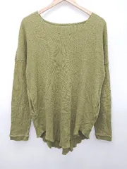 ◇ antiqua アンティカ ワッフル 長袖 Tシャツ カットソー カーキ メンズ P  【1407100031337】のサムネイル