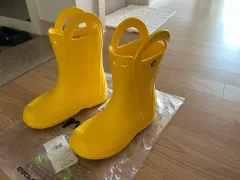 Crocs ハンドルIN レインブーツ イエロー J3