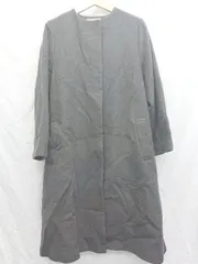 ◇ N. Natural Beauty Basic ウール 長袖 ロング コート サイズM チャコールグレー レディース P  【1407100037407】のサムネイル