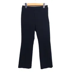 スピック&スパン Spick&Span ストレート パンツ サイドジップ シンプル 無地 34 黒 ブラック /NT3