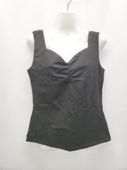 ◇ ◎ ●未使用● E hyphen world gallery イーハイフン ノースリーブ タンクトップ サイズS ブラック レディース P  【1407100049745】のサムネイル