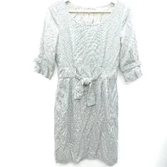 ◇ BEAMS LIGHTS ビームスライツ 五分袖 ひざ丈 ワンピース サイズ36 グリーン レディース E  【1407180029569】のサムネイル
