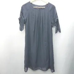 ◇ ◎ SOUP スープ 半袖 ひざ丈 ワンピース サイズ9 ネイビー レディース E  【1407180032248】のサムネイル