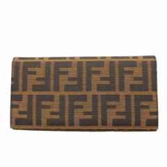Fendi✨ズッキーノ キャンバス FFロゴ 2つ折り長財布 ゴールドロゴ