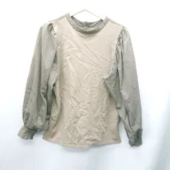 ◇ SENSE OF PLACE by URBAN RESEARCH 切り替えデザイン 長袖 ブラウス サイズ1 ライトブラウン ブラウン レディース E  【1407180034617】