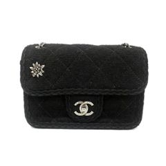 CHANEL シャネル ツイード チェーンウォレット フリンジ ロボット