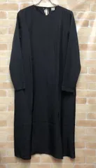 【中古】 Baserange ベースレンジ タグ有り ロングスリーブシルクワンピース 裾スリット ブラック  111453061のサムネイル