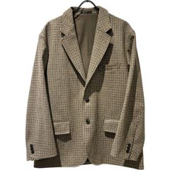 未昇給☆サルトリアリング チェック柄 テーラードジャケット アンコン 