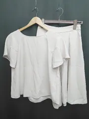 ◇ DOUX ARCHIVES ドゥアルシーヴ ブラウス ショートパンツ セットアップ サイズ38 オフホワイト系 レディース P  【1407260036043】のサムネイル