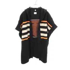 バーバリー BURBERRY ポンチョ TBロゴ フード付き 8017769 ウール カシミヤ ポンチョ レディース Used Aのサムネイル
