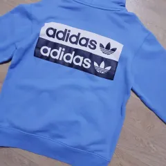 (状態良し) adidas ビックロゴ フーディー Tシャツ XS (85号) ユニセックス