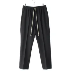 リックオウエンス ポリエステル ウール アステア ドローストリング クロップド ロング パンツ トラウザー スラックス ボトムス RU20S7390 WA ブラック 09 46【中古】のサムネイル