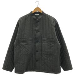 ウティ 23aw チェック ノーカラー ジャケット グレー系 サイズ2 美品 ウティ 23aw チェック ノーカラー ジャケット グレー系 サイズ2 美品