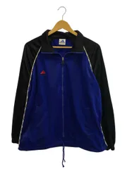 adidas (アディダス) 90s パフォーマンスロゴ トラックジャケット  ブルー×ブラック M