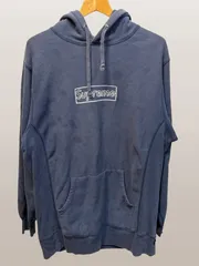 ◆Supreme シュプリーム パーカー ネイビー Lサイズ シミ汚れ多数 中古 現状◆21456★