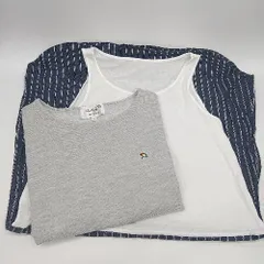 ◇ Arnold Palmer アーノルド パーマー ストライプ Tシャツ ワンピース サイズ2 グレー系 レディース E  【1408060068807】のサムネイル