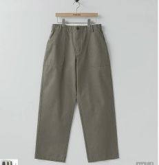 HYKE バックサテン ベイカーパンツ オリーブ サイズ4 - メルカリ