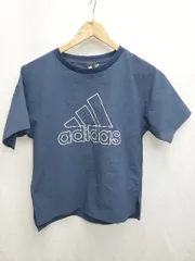 ◇ adidas アディダス キッズ 子供服 半袖 Tシャツ カットソー サイズ150 ネイビー 男の子 P  【1408200001329】