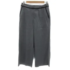 ダーマコレクション dama collection ワイドパンツ ロング丈 無地 グレー /YS10
