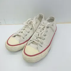 ◇ CONVERSE コンバース オールスター スニーカー サイズ4 1/2 オフホワイト レッド レディース E  【1408220018260】のサムネイル